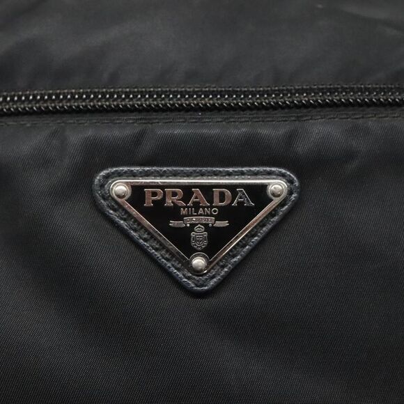 Prada Tessuto Black Canvas Shoulder Bag (Pre-Owned) - Picture 12 of 16